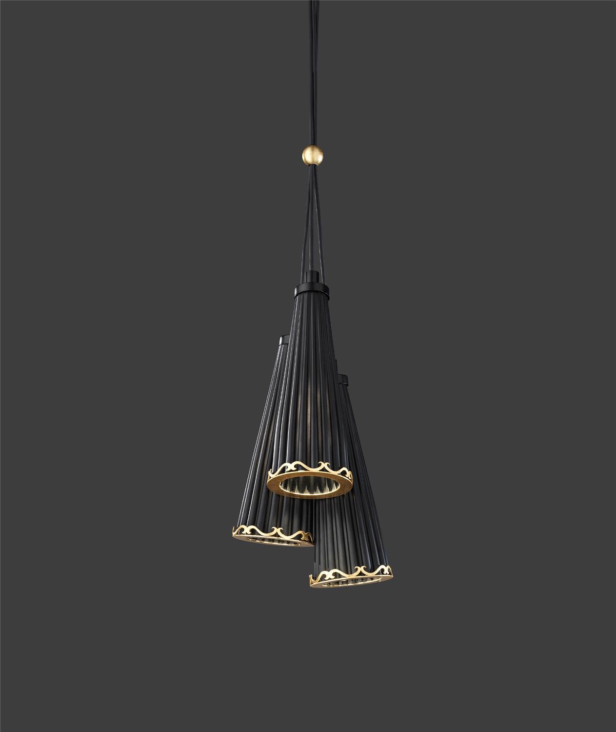 Euroluce Lampadari / Pendants & Suspension Lights / Julienne Black&Gold S3