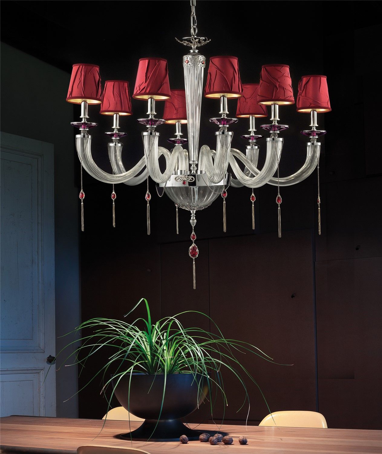 Euroluce Lampadari / Chandeliers / Julienne Clear L8 Shade – Cromo