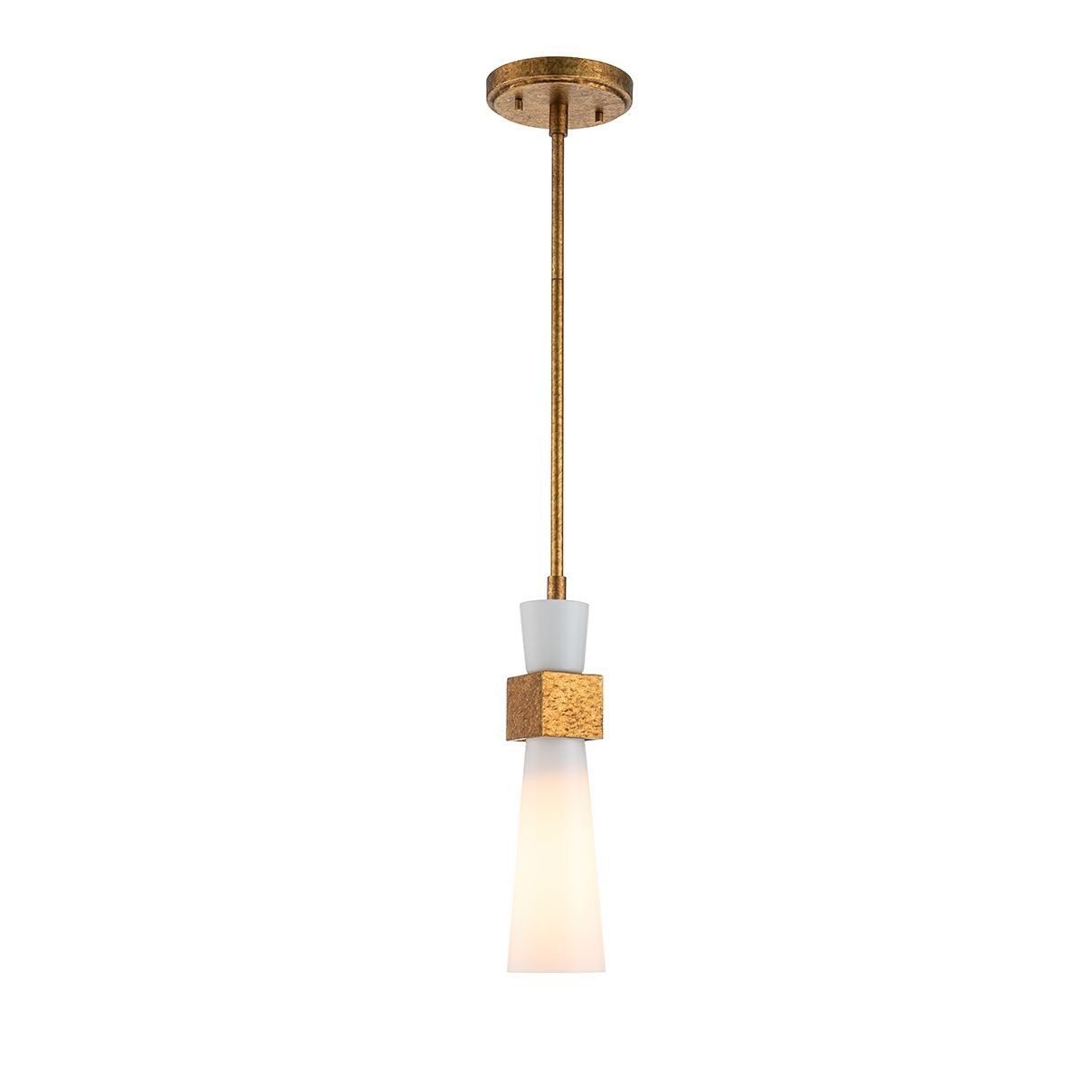 Elstead Lighting / Pendant Lights / Kristy 1 lt Mini Distressed Gold