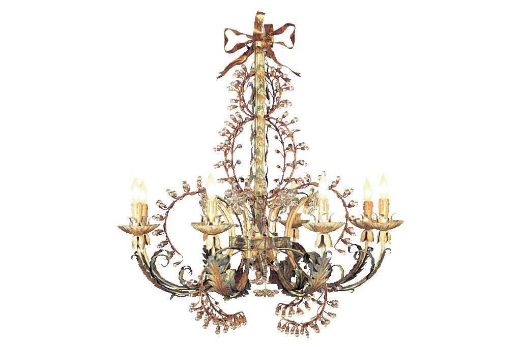 Mechini / Chandeliers / Clear Bohemian Crystal and Murano Glass L219/8