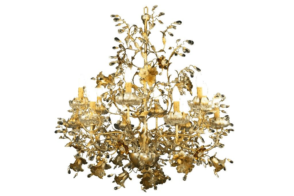 Mechini / Chandeliers / Clear Bohemian Crystal and Murano Glass L241/10