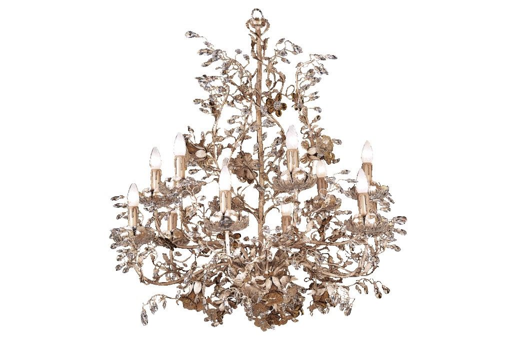 Mechini / Chandeliers / Clear Bohemian Crystal and Murano Glass L241/12