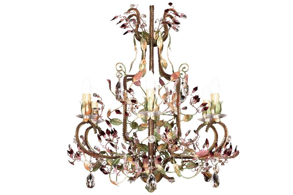 Mechini / Chandeliers / Clear and Coloured Bohemian Crystall L255/6 BIS