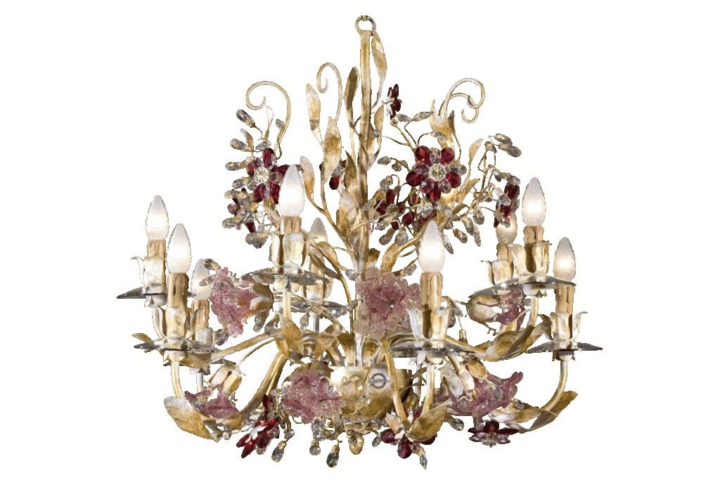 Mechini / Chandeliers / Bohemian Crystal and Murano Glass L283/10