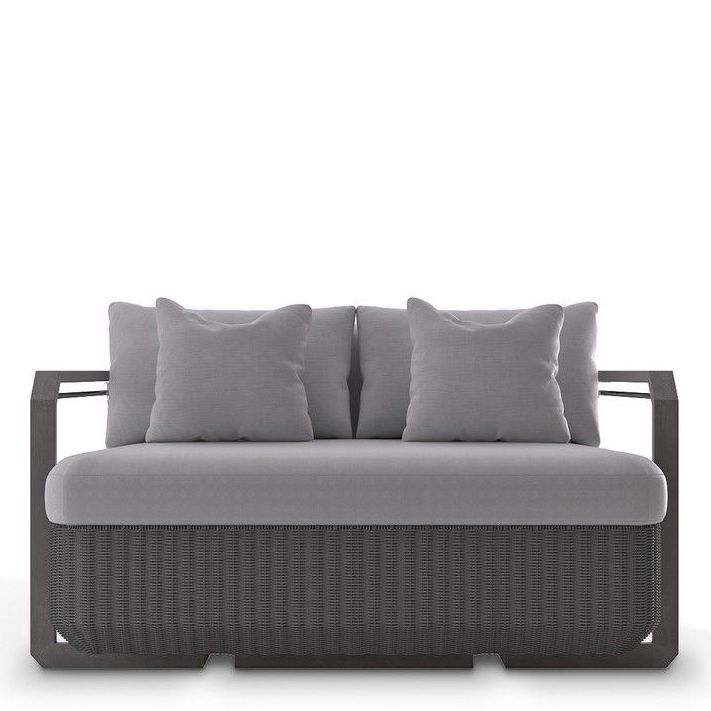 Luxxu / Sofas / Hampton Grey Two Seat Outdoor