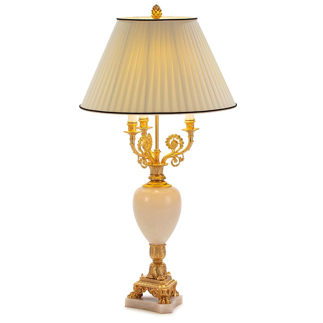 Mariner / Bordslampor / Casted Bronze & Alabaster 20309.0