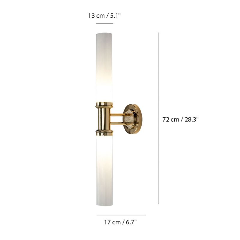Mariner / Vägglampetter / Brass & Venetian glass 20213.0