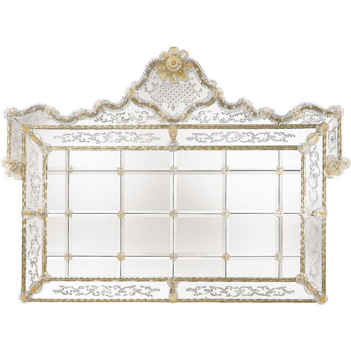 Arte Veneziana / Wall Mirrors / Mirandolina Venetian Style MVX-AVA-001-0400