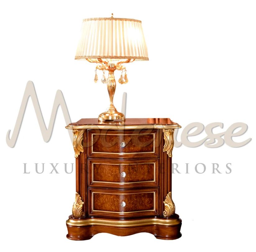 Modenese Luxury Interiors / Night Tables / Exquisite 3-Drawers 13206