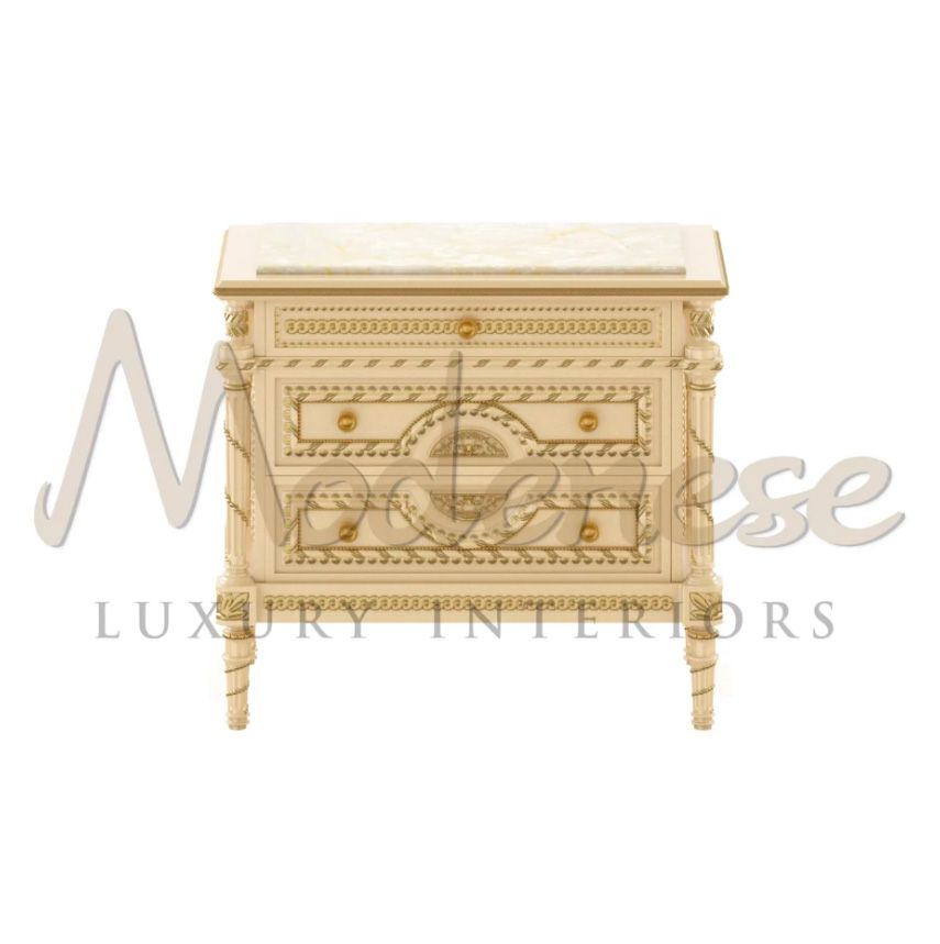 Modenese Luxury Interiors / Night Tables / Victorian 3-Drawers 14215