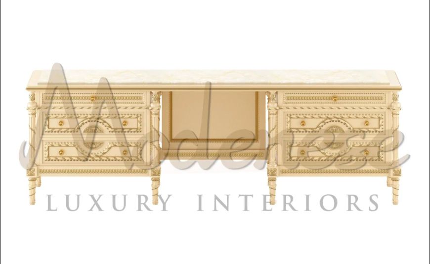 Modenese Luxury Interiors / Dressing Tables / Victorian 6-Drawers Toilette 14216