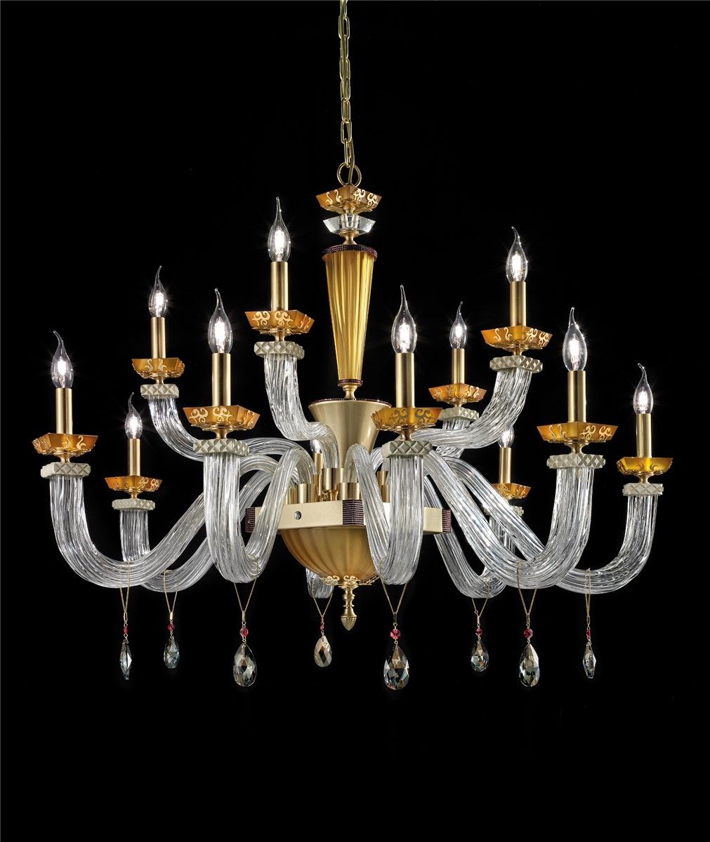 Euroluce Lampadari / Chandeliers / Museum L8+4+4 Amber