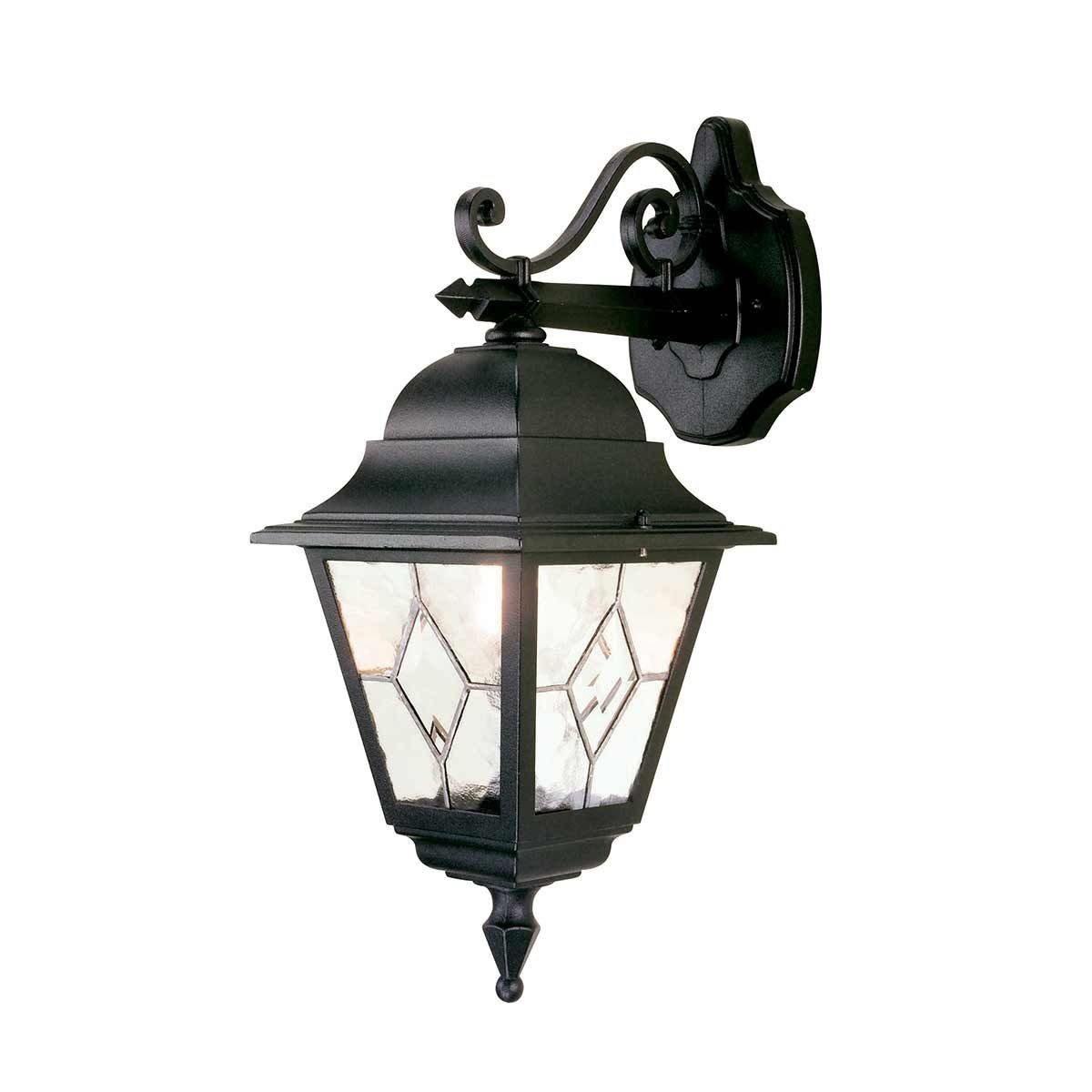 Elstead Lighting / Outdoor Wall Lights / Norfolk Down Lantern Black