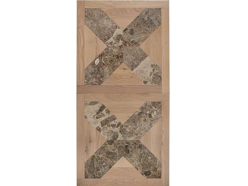 Bassano Parquet / Oak and marble parquet / The geometries - Patterns Pattern Oak Marble