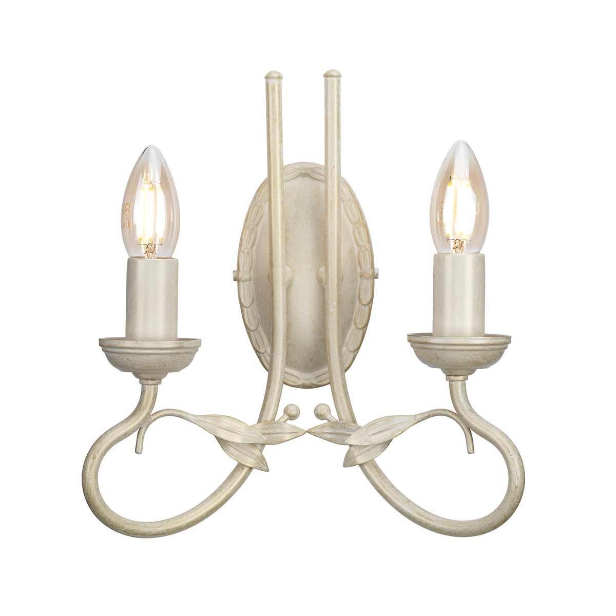 Elstead Lighting / Wall Lights / Olivia 2 Ivory & Gold Patina