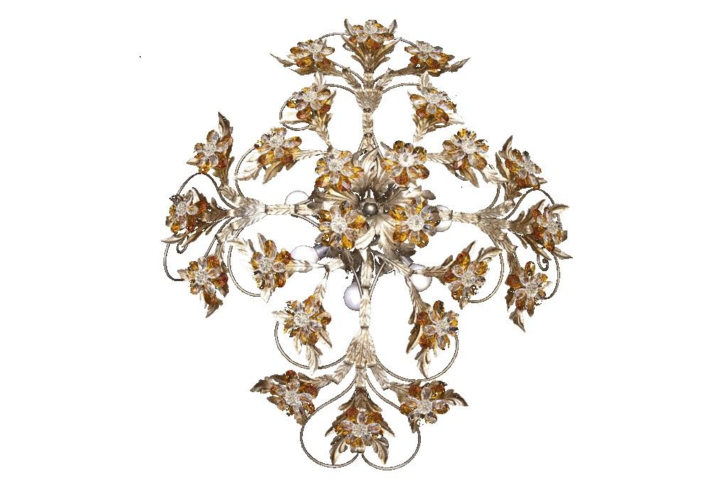 Mechini / Ceiling Lights / Clear and Colored Bohemian Crystal P338/7 Bis