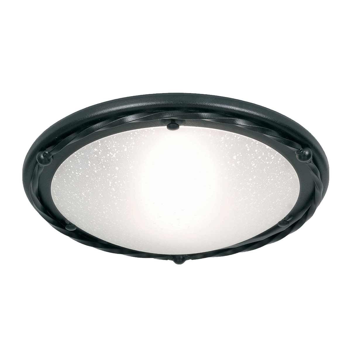 Elstead Lighting / Ceiling Lights / Pembroke 1 Light Flush Light Style B - Black