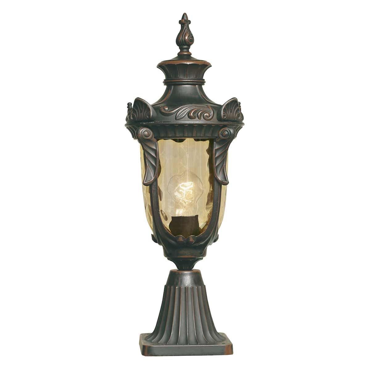 Elstead Lighting / Decorative Outdoor Lighting / Philadelphia 1 Light Medium Pedestal - Old Bronze
