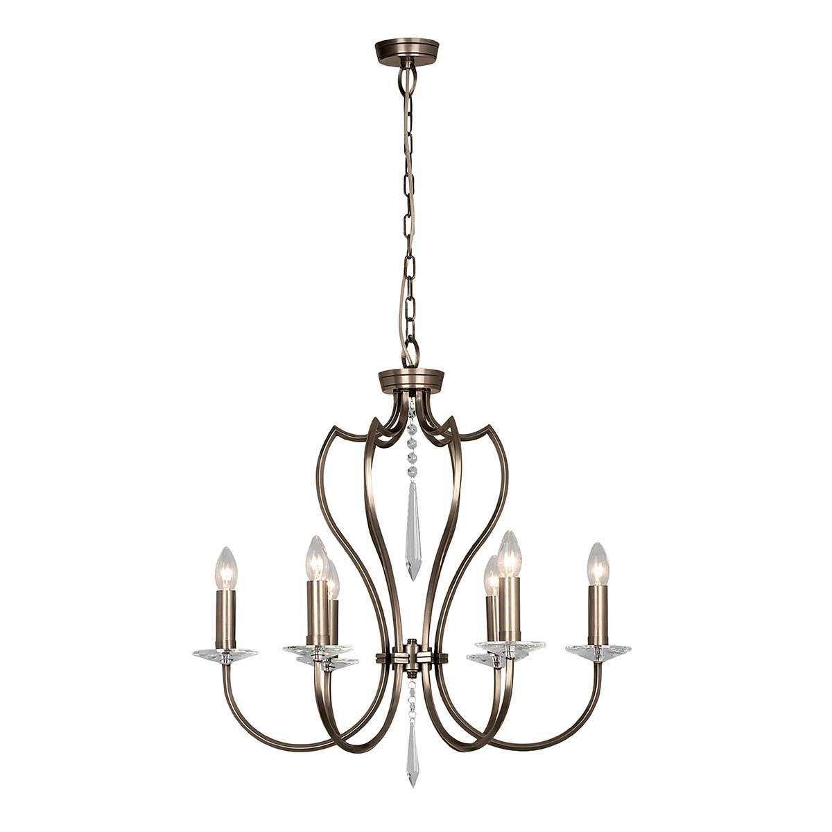 Elstead Lighting / Chandeliers / Pimlico 6 Dark Bronze