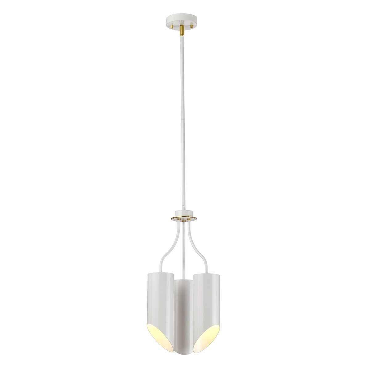 Elstead Lighting / Chandeliers / Quinto 3 White Aged Brass