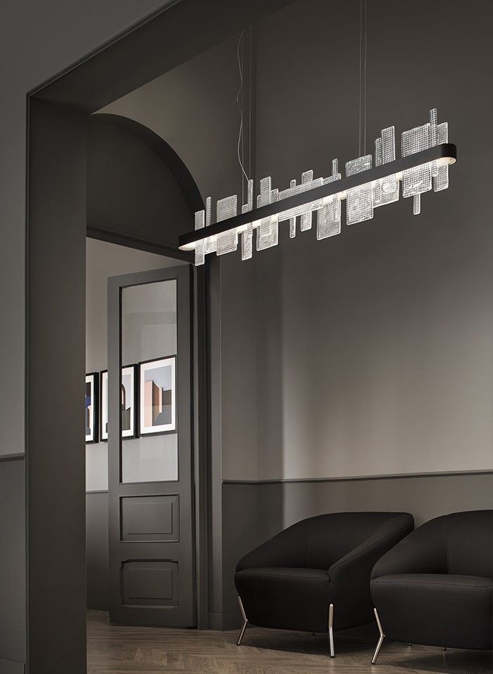 Masiero / Pendants & Suspension Lights / Ribbon Linear Suspension