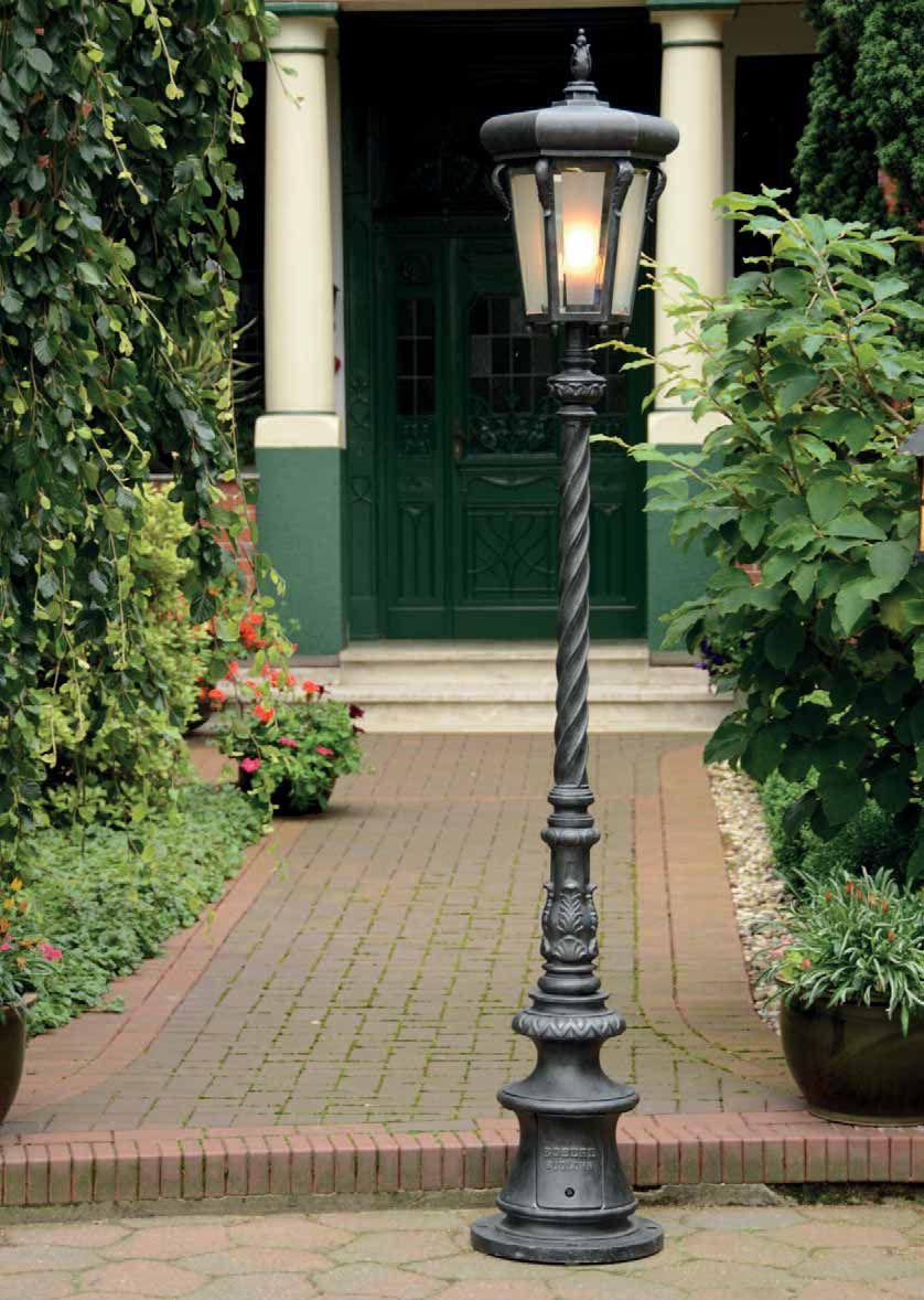 Historical Utomhuslyktstolpar Wrought Iron AL 6783 6784