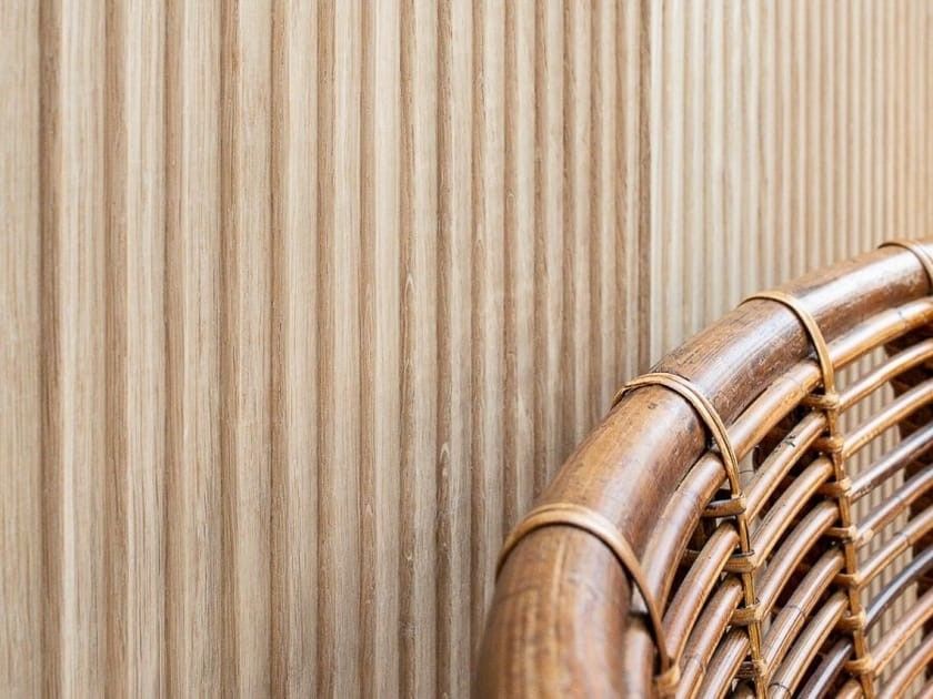 Bassano Parquet / Solid wood 3D Wall Panel / Wallwood Wave B
