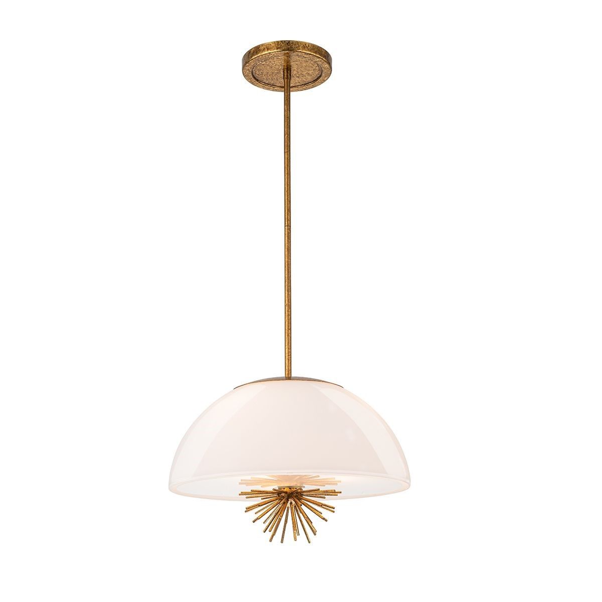 Elstead Lighting / Pendant Lights / Staring 3 lt Distressed Gold