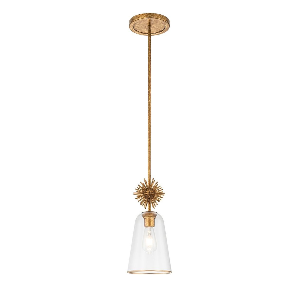 Elstead Lighting / Pendant Lights / Staring Distressed Gold