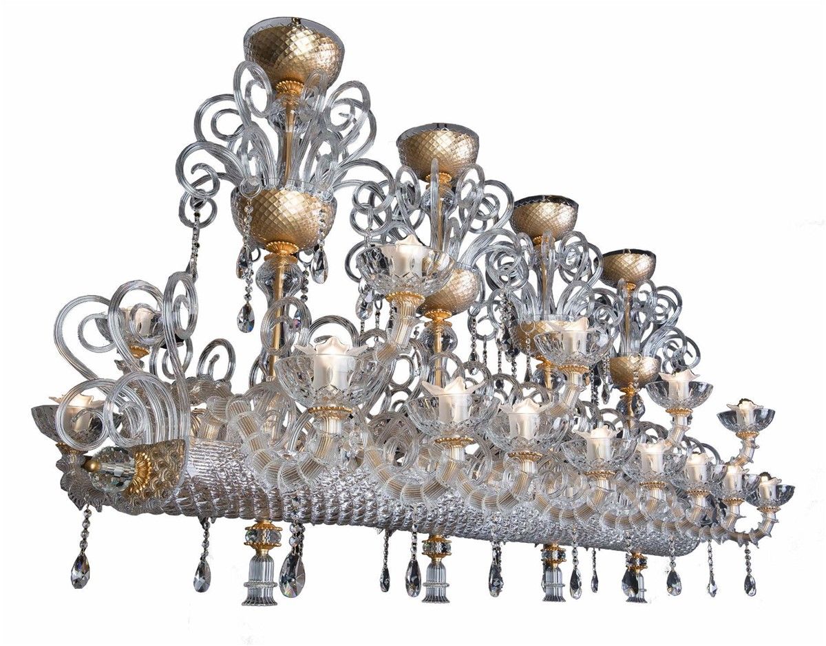 Italian Luxury Lighting / Chandeliers / Venetian Glass Murano Glass 24-Light V8093 024