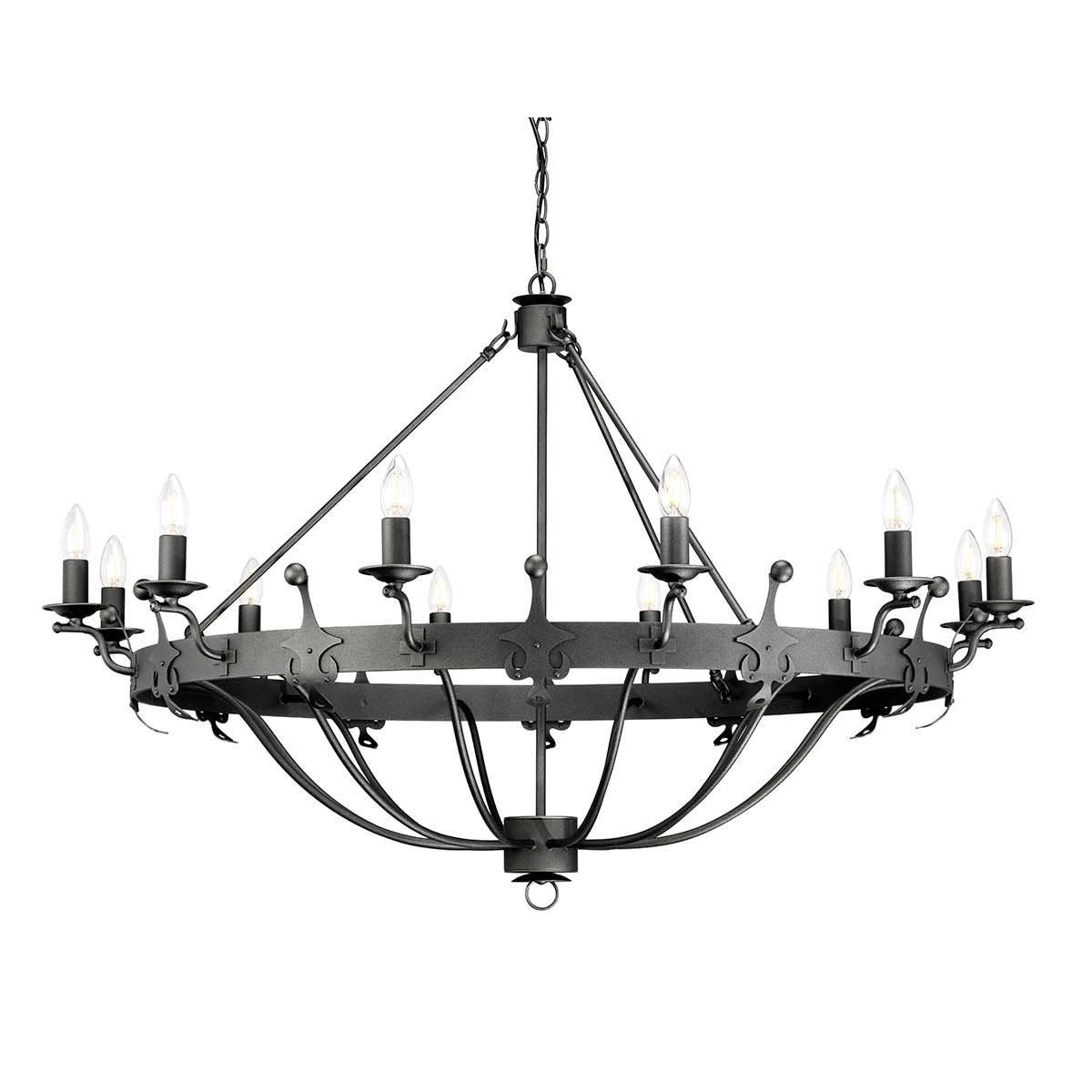 Elstead Lighting / Chandeliers / Windsor 12 Graphite
