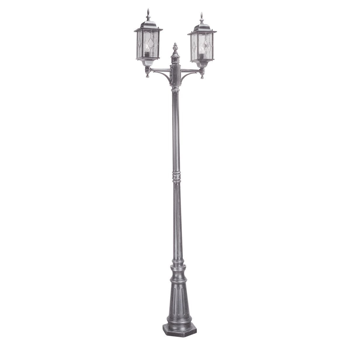 Elstead Lighting / Outdoor Lighting / Wexford 2 Light Lamp Post - Black / Silver