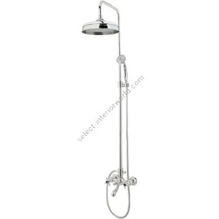Bronces Mestre / Shower Sets / Bath shower set with column and black porcelain 035018.CN0.50