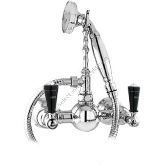 Bronces Mestre / Bath-Shower Fittings / Shower mixer with black porcelain 035019.MN0.50