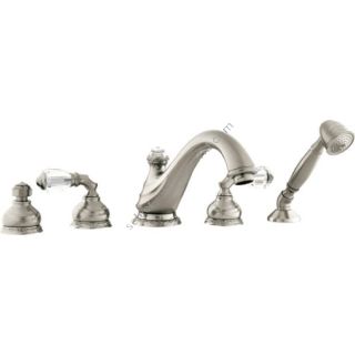 Bronces Mestre / Bath-Shower Fittings / Five holes bath set with Swarovski crystal 041616.A00.62