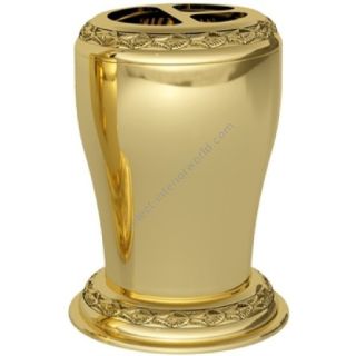 Bronces Mestre / Toothbrush Holders / Tooth brush & tumbler with laurel decoration 046082.C00.00