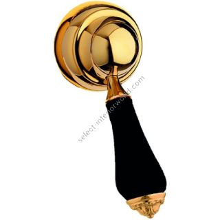 Bronces Mestre / Knobs for Shower Systems / Handle kit for shower system with black porcelain 058047.LN0.00