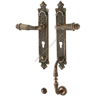 Bronces Mestre / Door Handles / Clasica set with keyhole europrofile 85mm 0J4606.85Y.72