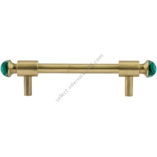 Bronces Mestre / Furniture Handles / Treasure with malachite stone 0T5000.ML128.30