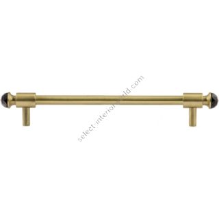 Mestre / Furniture pull handles and knobs / Wardrobe pull with black Swarovski crystal 192mm between centers 0T5000.SN192.30