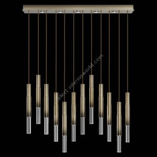 Fine Art Handcrafted Lighting / Pendants & Suspension Lights / Antonia 61″W Rectangular Pendant