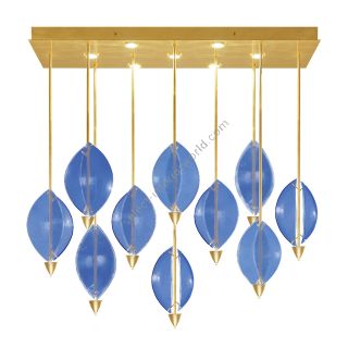 Fine Art Handcrafted Lighting / Pendants & Suspension Lights / EMBARK 59"W Rectangular