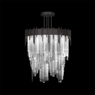 Fine Art Handcrafted Lighting / Pendants & Suspension Lights / Arpeggio 30.25″W Round Pendant