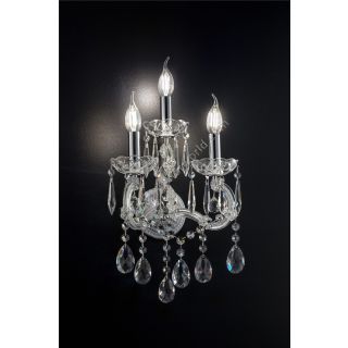 Italian Luxury Lighting / Wall Sconces / Maria Theresa Silver 3 Lights 1158 003