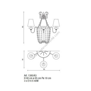 Il Paralume Marina / Wall Lamp / 1380/ A3