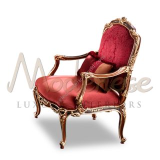 Modenese Luxury Interiors / Armchair / Royal Burgundy 15512