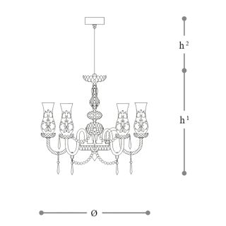 Italamp / Chandeliers / Carved Crystal and Glass 159