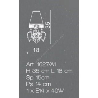 Il Paralume Marina / Wall Lamp / 1627/A1