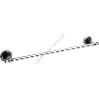 Bronces Mestre / Towel Holders / Towel rail 600mm with black porcelain twisted 233572.NSL0.50