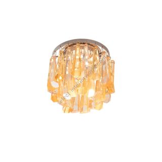 Patrizia Volpato / Semi-Flush Mounts / Spotlights Crystal 24 Karat gold
